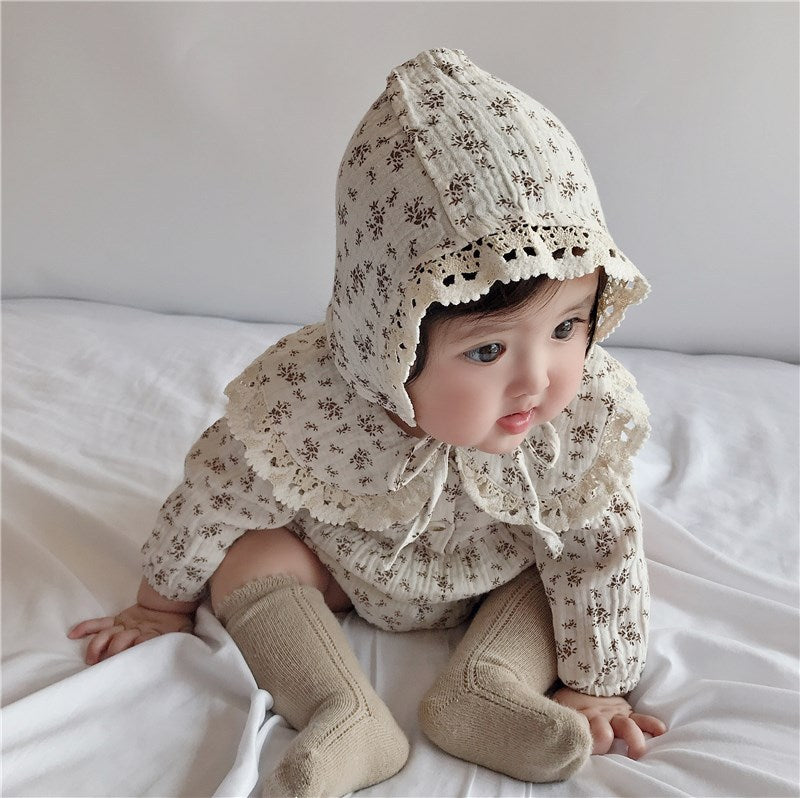 Baby Lace Doll Collar Hatshirt Hatshirt