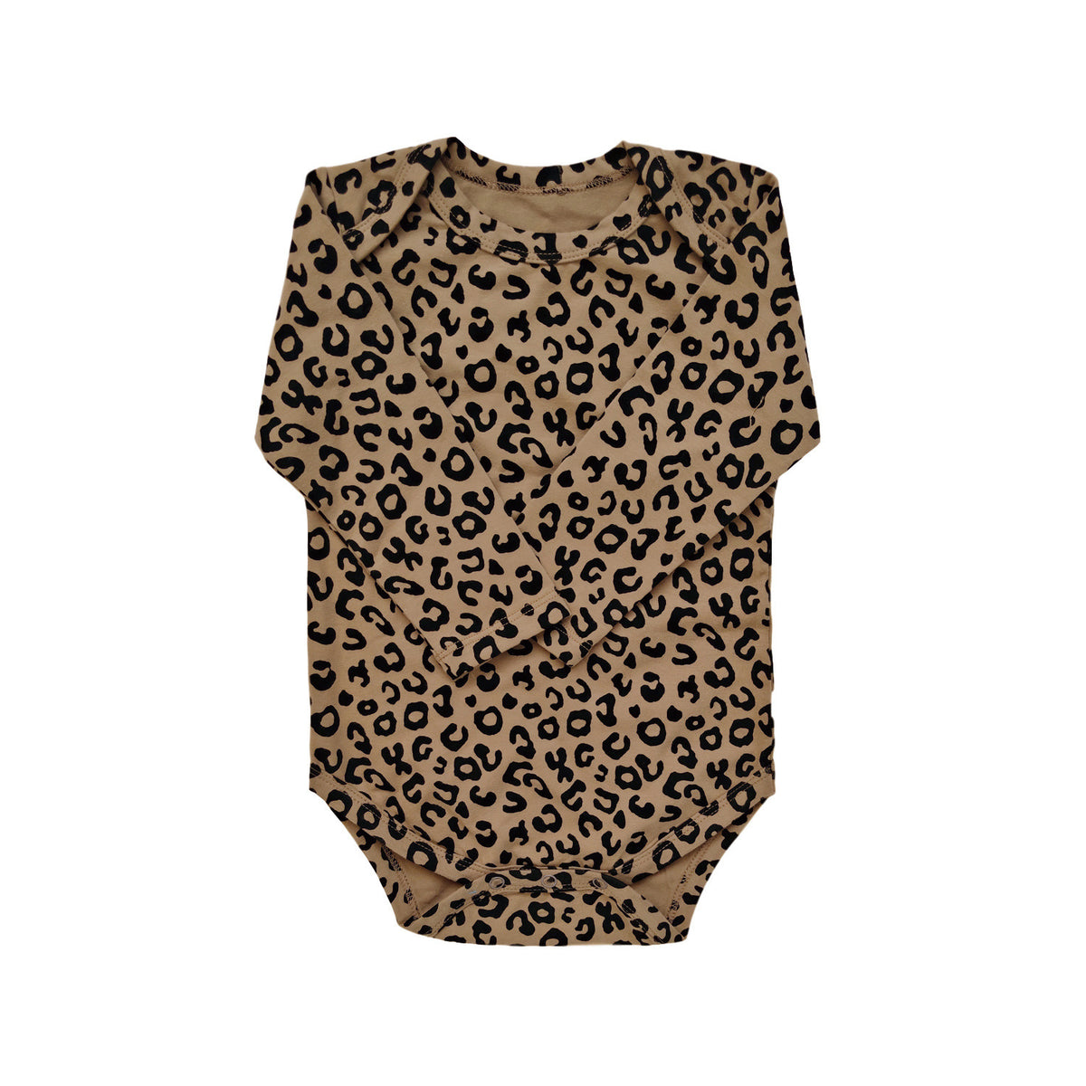 Newborn Baby Leopard Long Sleeve Triangle Climbing Suit