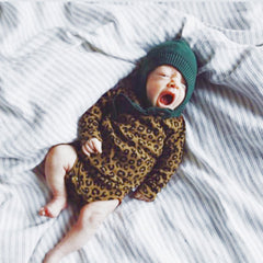 Newborn Baby Leopard Long Sleeve Triangle Climbing Suit