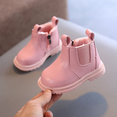 Baby Smoke Boots fleece-lined Warm Cotton Boots Toddler Shoes