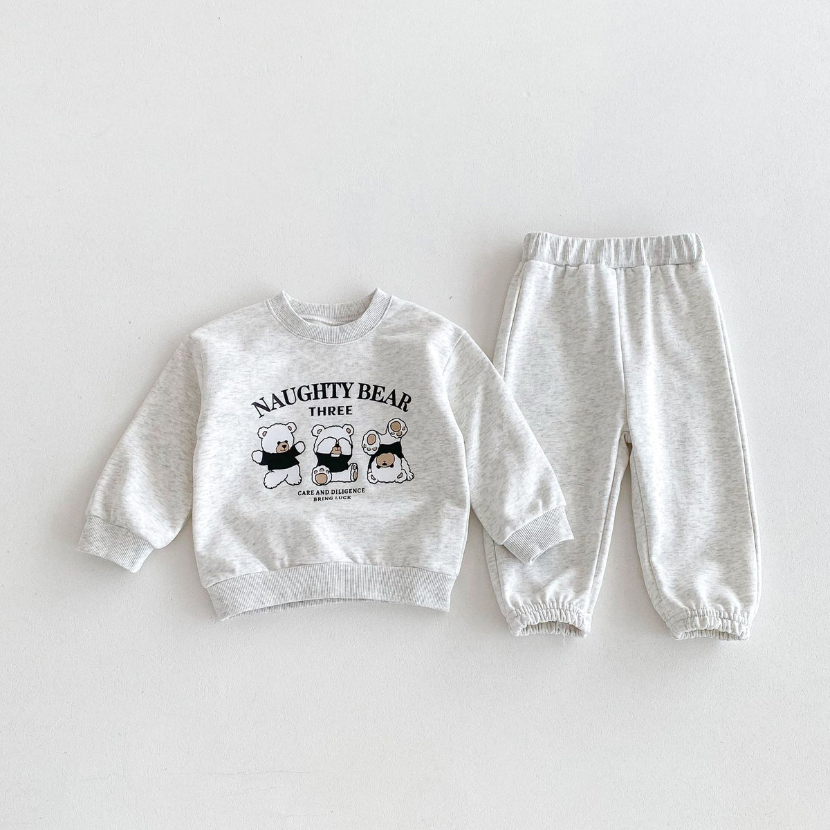 Bear Casual Sweatshirt Pants Two-piece Suit