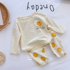 2pcs Baby Smiley Casual Set