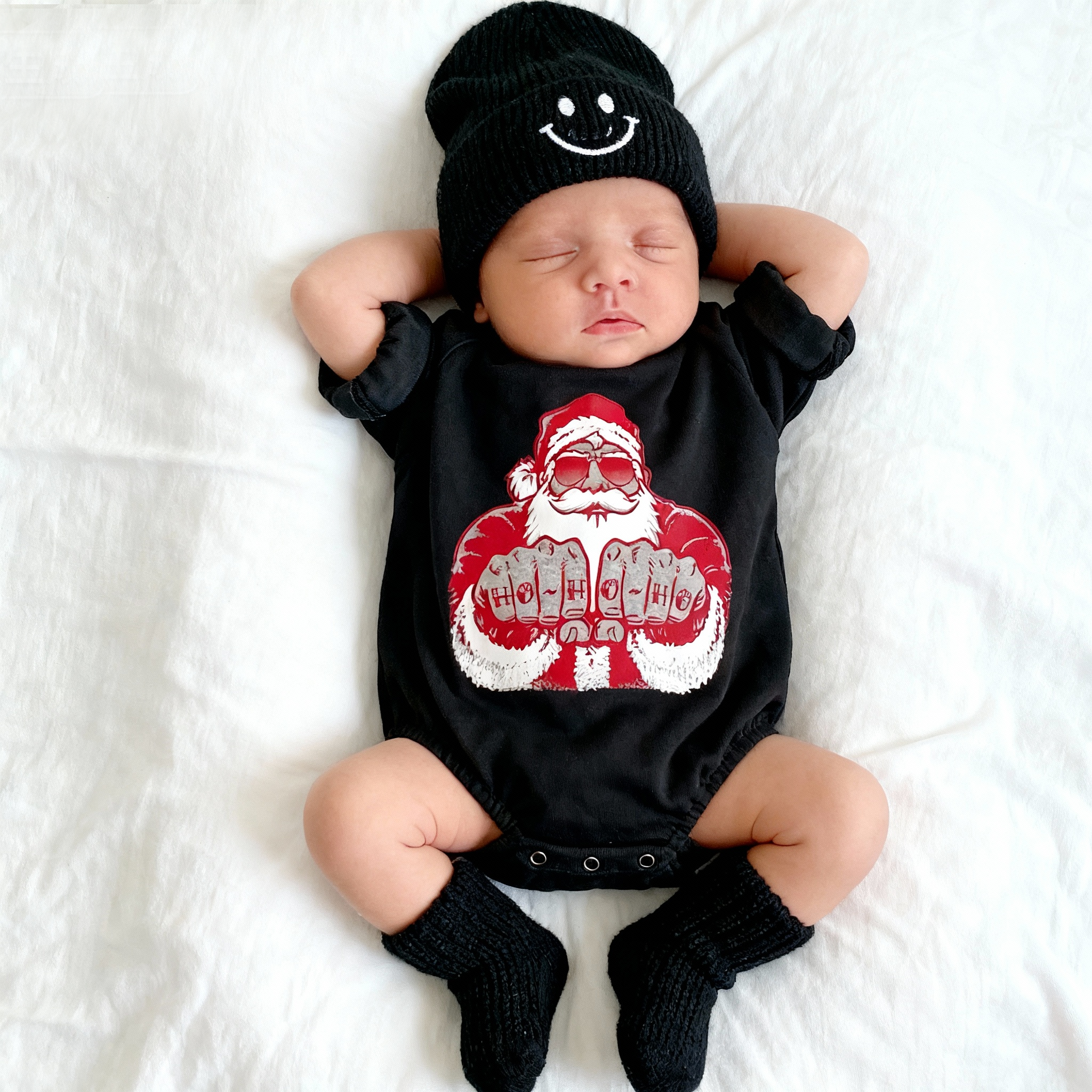 Baby Christmas Print Romper