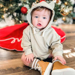 Baby Cute Bear Ears Hooded Bodysuit