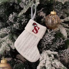 Christmas Knitted Stocking Gift Bag