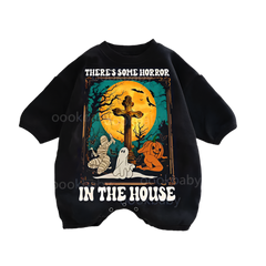 Baby Some Horror Print Romper