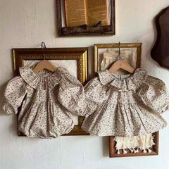 Baby Lotus Leaf Collar Shirt Skirt