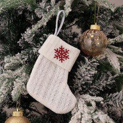 Christmas Knitted Stocking Gift Bag