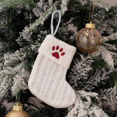 Christmas Knitted Stocking Gift Bag