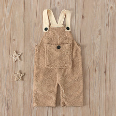 baby Solid Color Thermal Romper