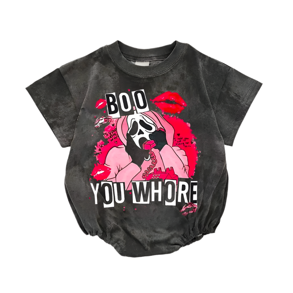 Baby Boo Print Romper