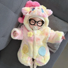 Adorable Baby Winter Fleece Romper – Cozy Warm Footed One-Piece