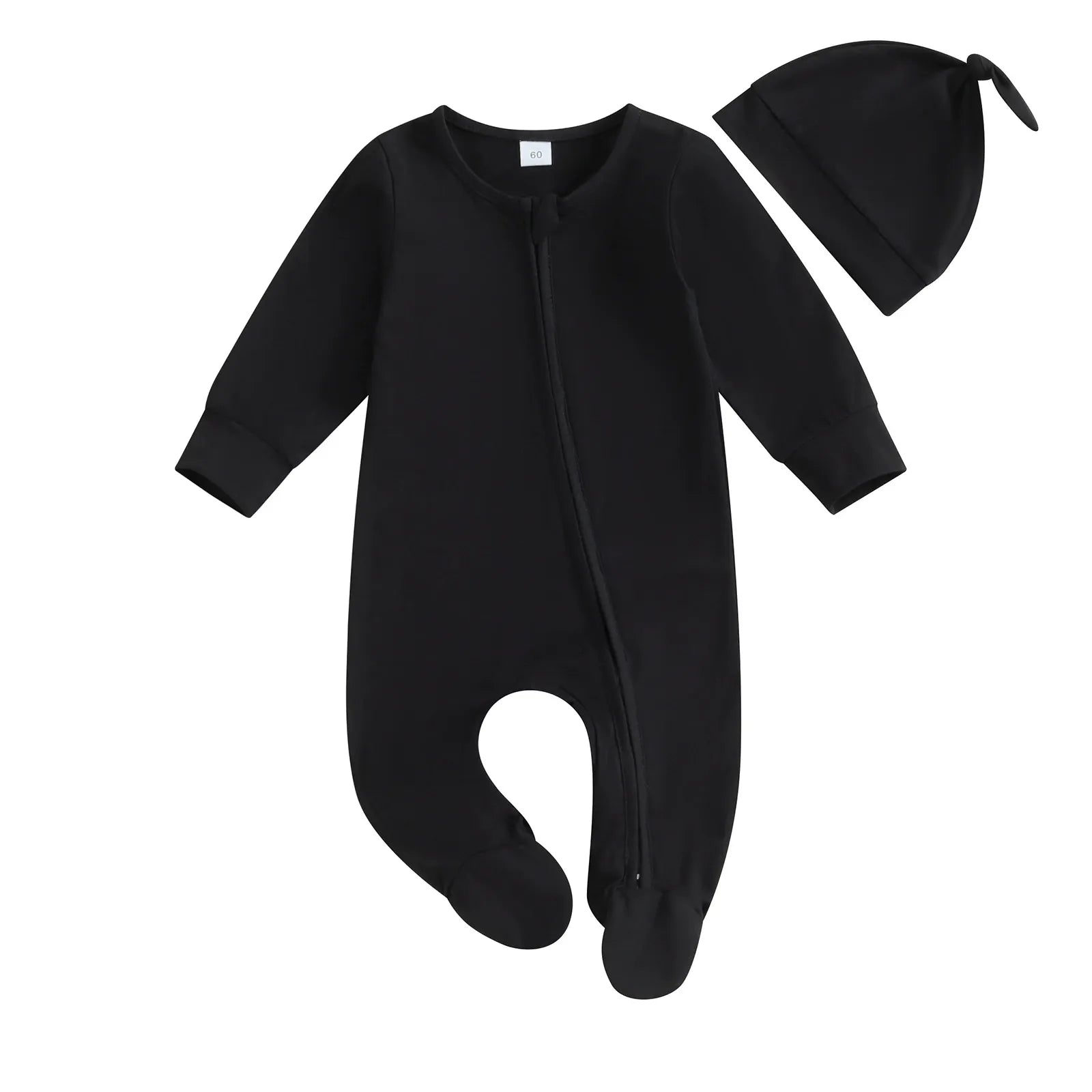 Infant Solid-Color Footed Crawling Suits