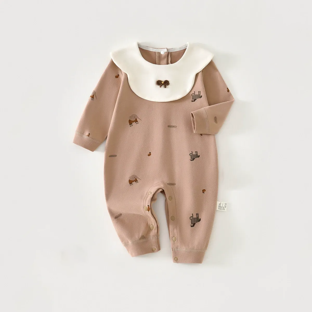 Baby Elephants Print Romper