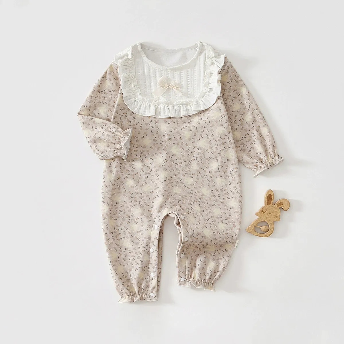 Baby  Brick Town Print Romper