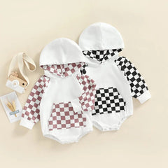 Baby Plaid Hooded Bodysuit