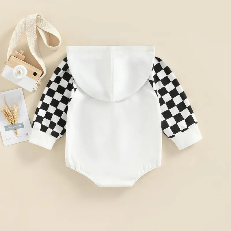 Baby Plaid Hooded Bodysuit