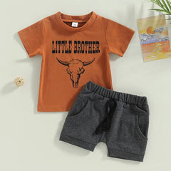 2pcs Baby Boy Cowboy Print Set