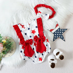 Baby Girl Star Romper