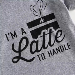 Baby Boy I'M A LATTE TO HANDLE Set