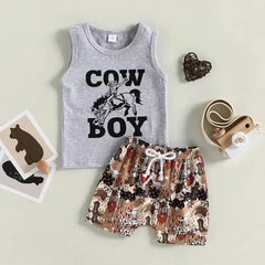 2 Piece Baby Boy Cowboy Set