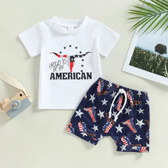 Baby Boy PROUO TO BE AN AMERICAN Set