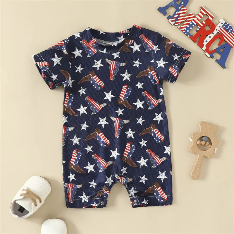 Baby Boy Independence Day Romper