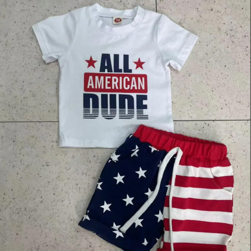 Baby Boy  All American DuDe Set