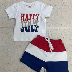 Baby Boy Happy 4th Of July Suit