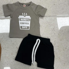 Baby Boy Mama's Coffee Date set