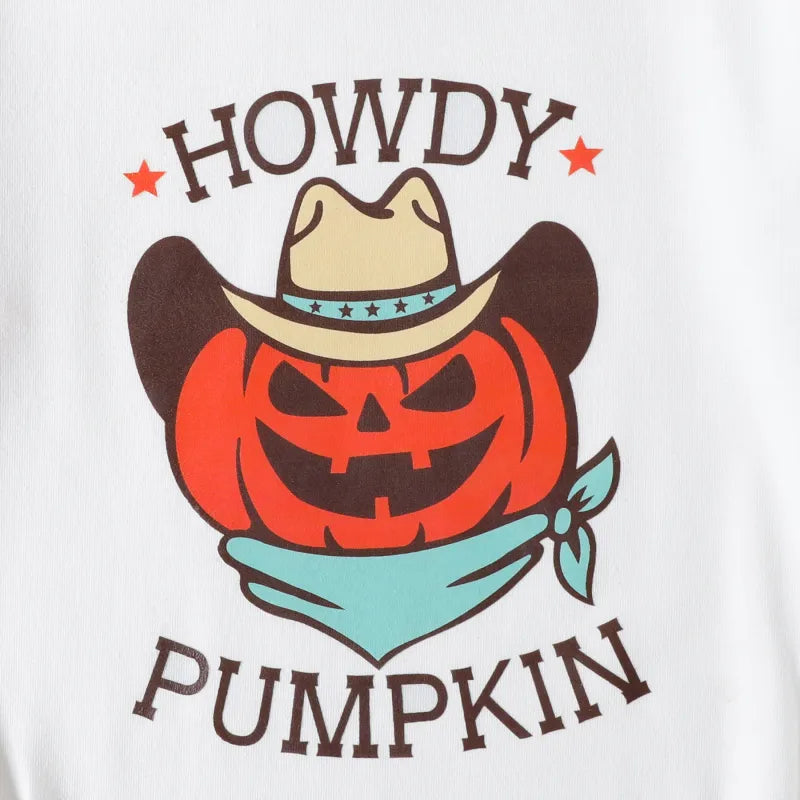 Baby Howdy Pumpkim Romper