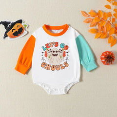 Baby Cowboy Pumpkin Romper