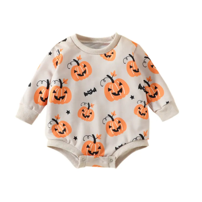 Baby Halloween Print Romper