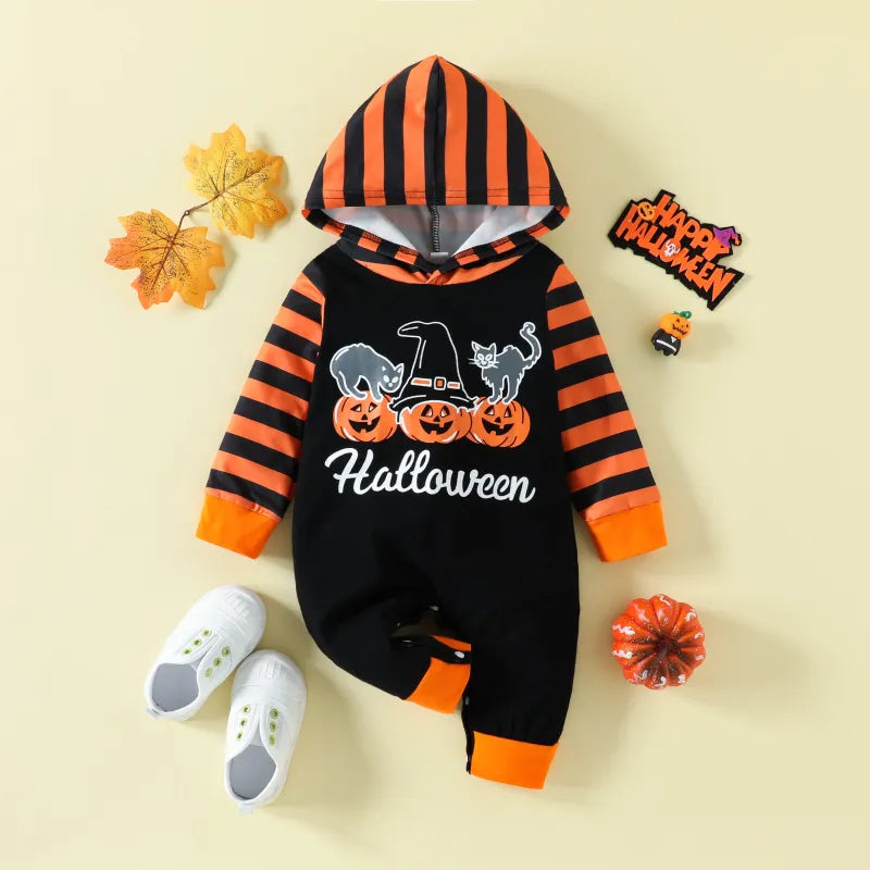 Baby Halloween Print Romper