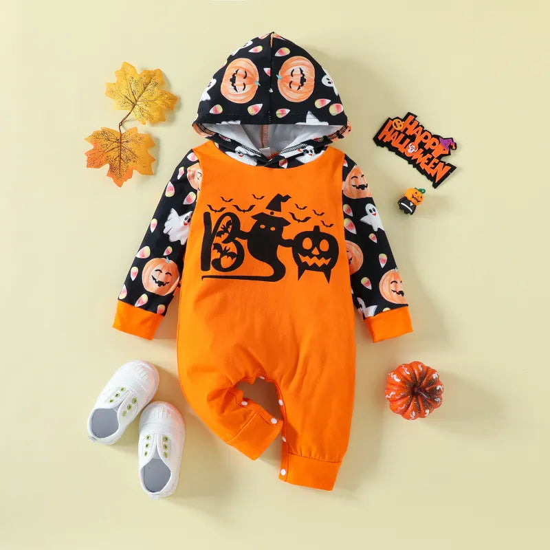 Baby Halloween Print Romper