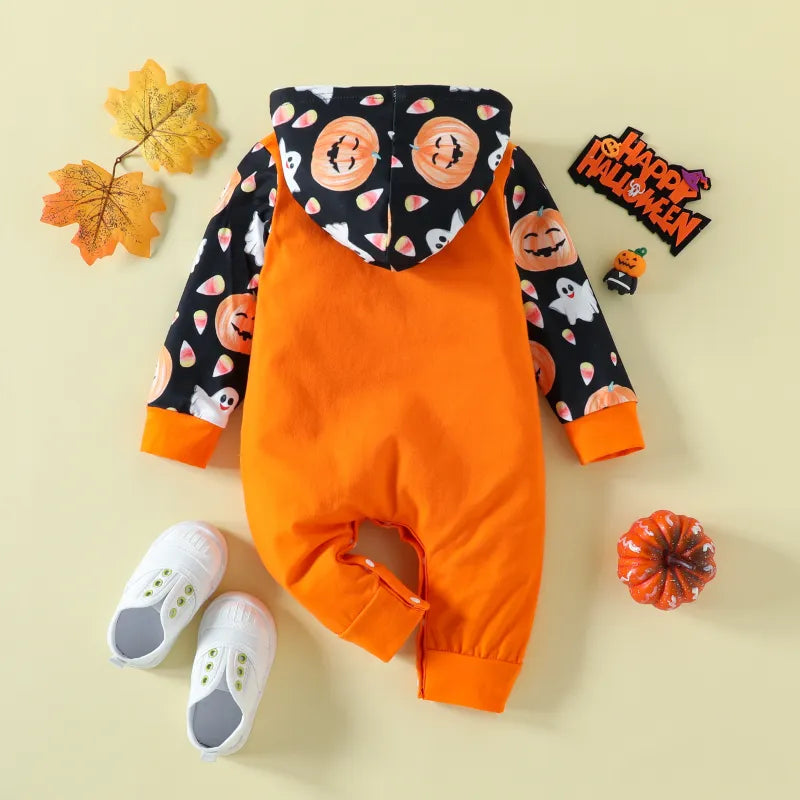 Baby Halloween Print Romper