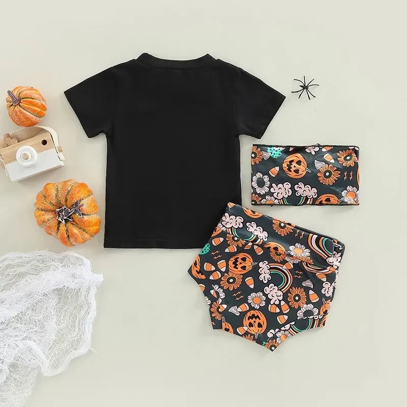Baby Girl SPOOKY BABE Print Romper