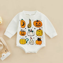 Baby Pumpkin Print Romper