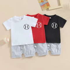 2-Piece Baby aseball Print Set