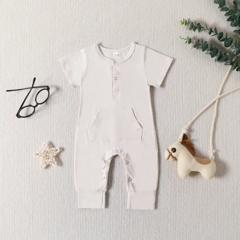 Baby Solid Color Romper