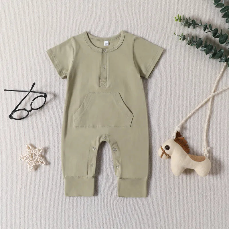 Baby Solid Color Romper