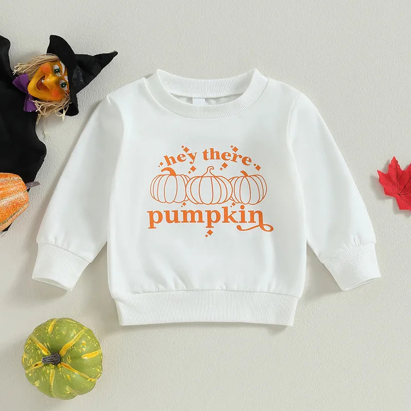 Baby Halloween hey there pumpkin tops