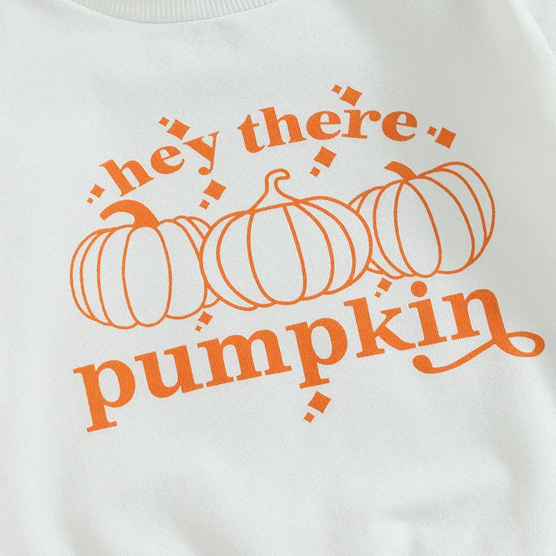 Baby Halloween hey there pumpkin tops