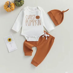 2-Piece Baby Boy Cutest Pumpkin Suit