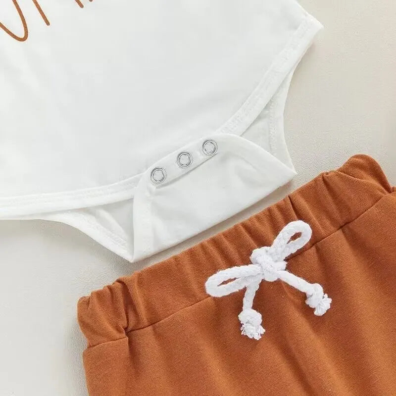 2-Piece Baby Boy Cutest Pumpkin Suit