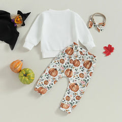 3-Piece Baby Girl Little Pumpkin Suit