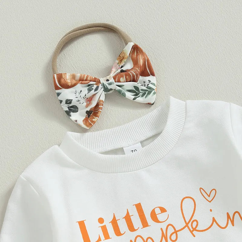 3-Piece Baby Girl Little Pumpkin Suit