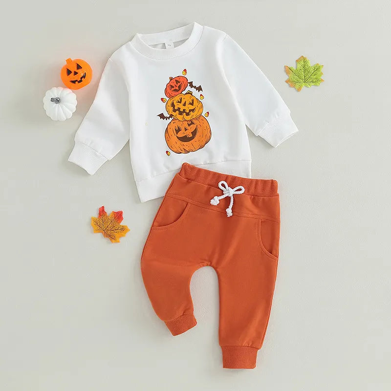 2-Piece Baby Boy Pumpkin Suit