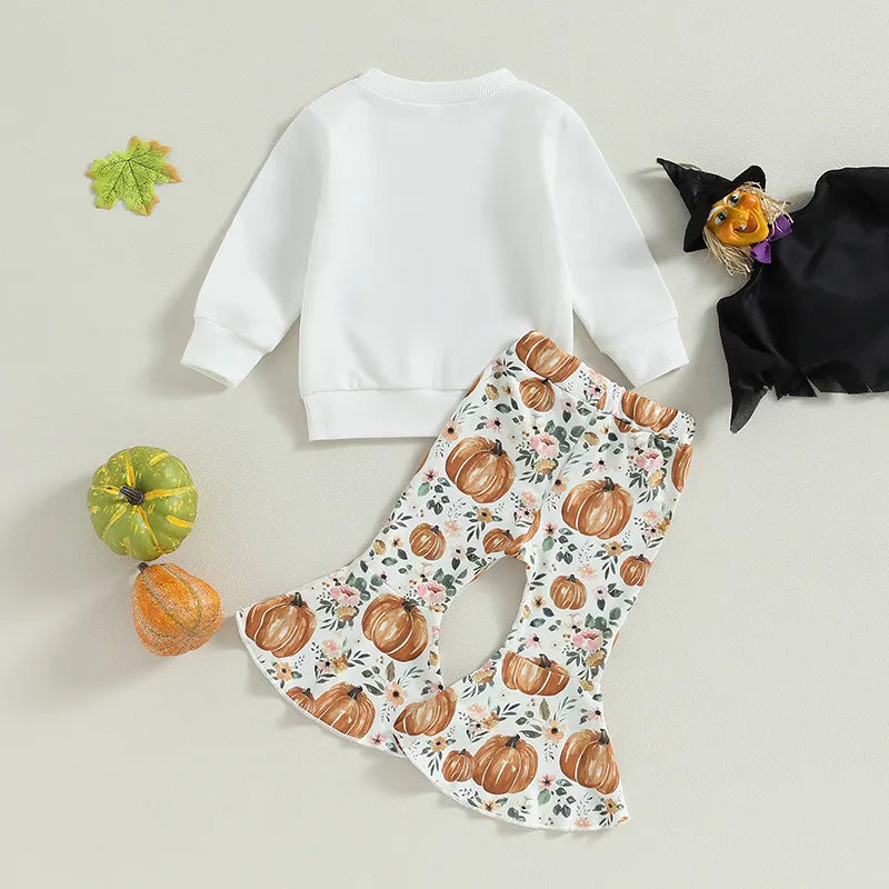 2-Piece Baby girl Pumpkin Season Suit