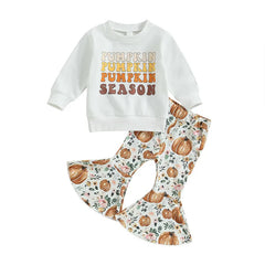 2-Piece Baby girl Pumpkin Season Suit